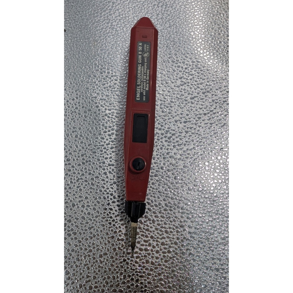 Engel Soldering Gun B 50 A Cordless Rechargeable Red Made in Germany Vintage
